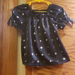 Silk navy blue 2t top